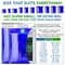 Blue Bubble Mailers 8.5 x 11 Pack of 25 Padded Cushion Mailing Envelopes 8 1/2 x 11 Shipping Bags with Peel and Seal Glamour Blue Metallic Foiled Bag for Mailing Packing